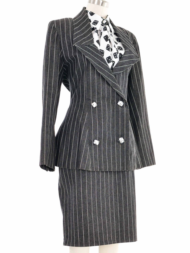 1989 Patrick Kelly Three Piece Dice Skirt Suit Suit arcadeshops.com