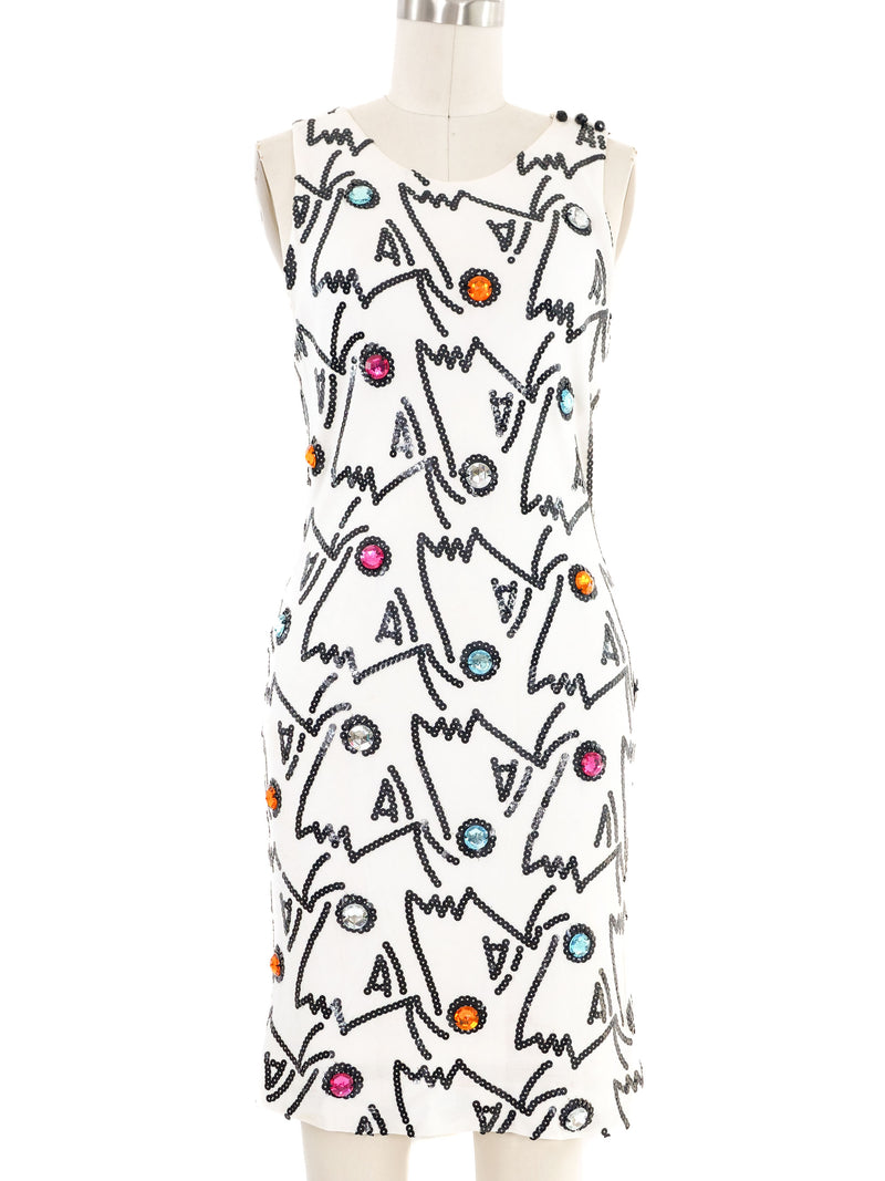 Marc Bouwer Sequin Face Dress Dress arcadeshops.com