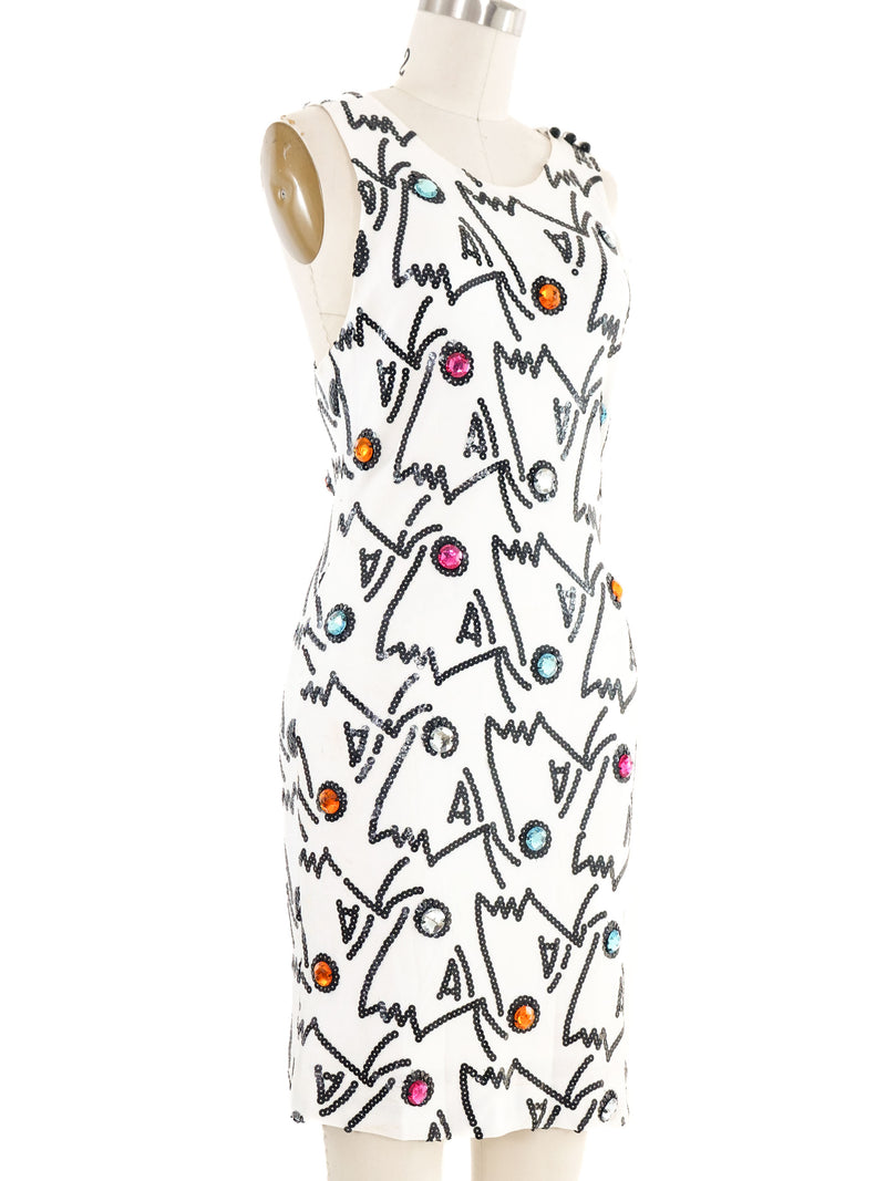 Marc Bouwer Sequin Face Dress Dress arcadeshops.com