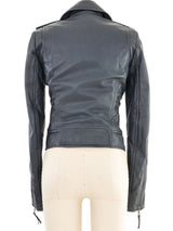 2009 Balenciaga Gunmetal Leather Jacket Jacket arcadeshops.com