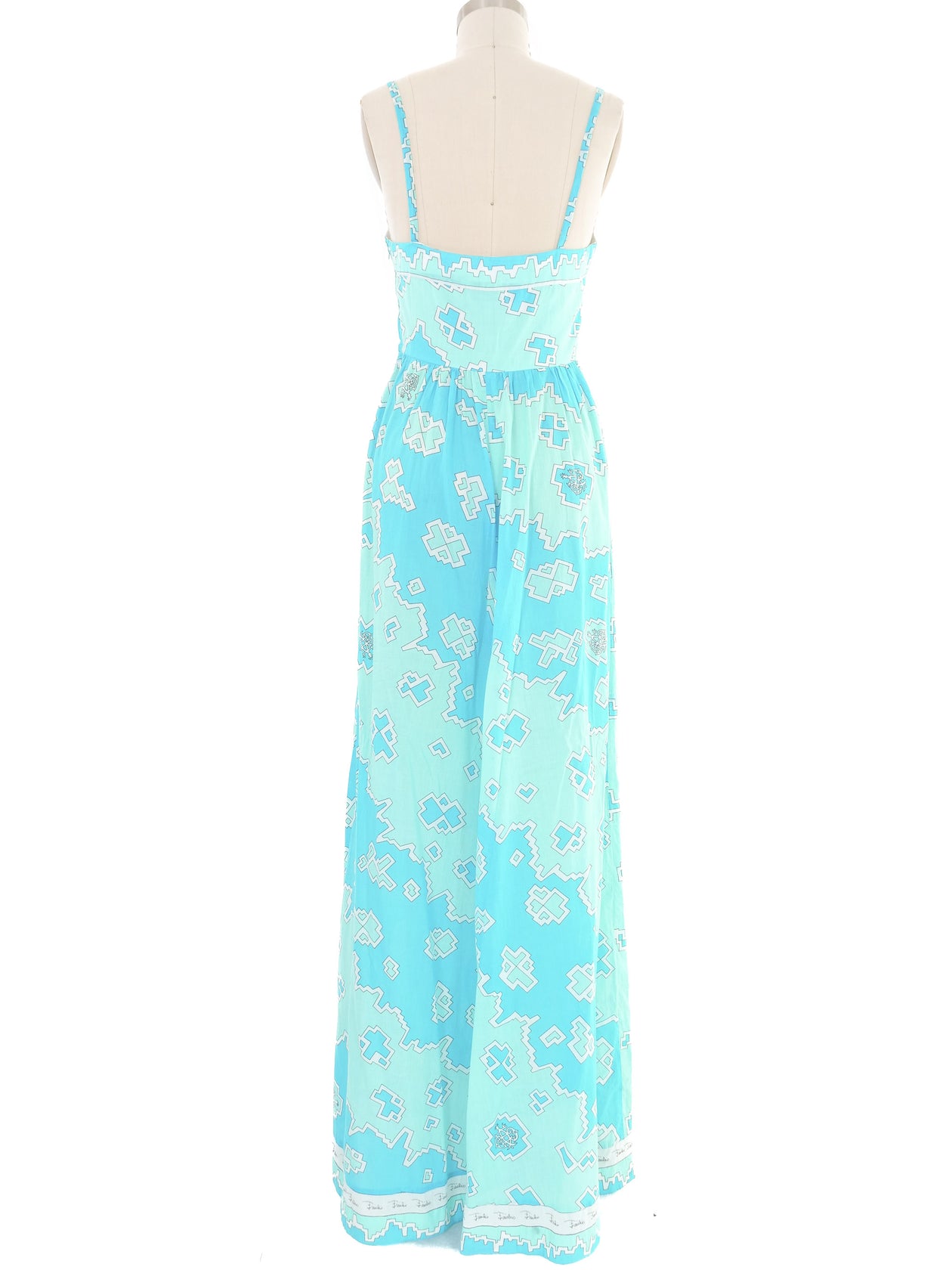 chinese dress ladies 1960s Emilio Pucci Printed Maxi Dress and Shawl