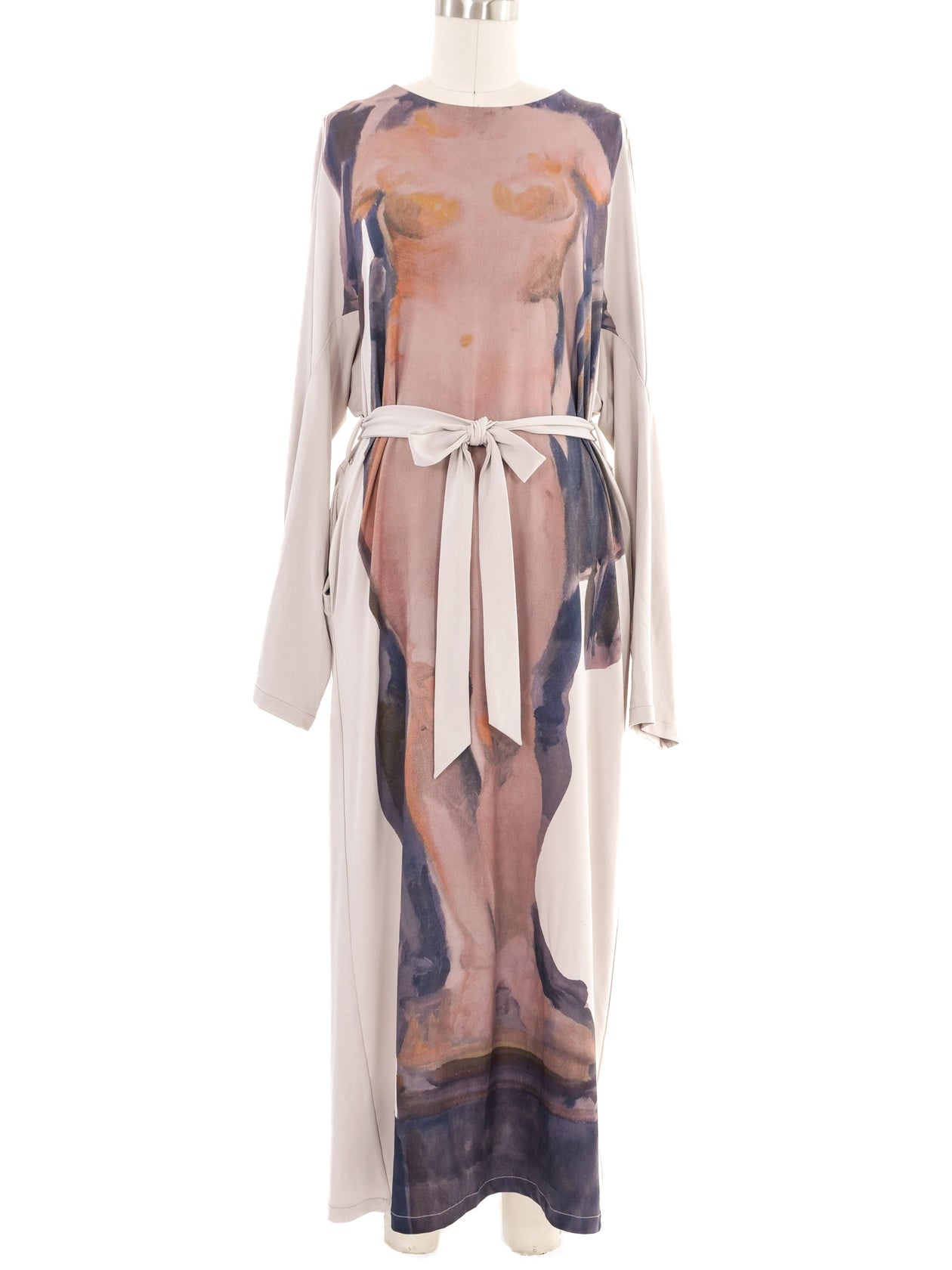 chinese dress ladies Ann Demeulemeester Venus Print Jersey Dress