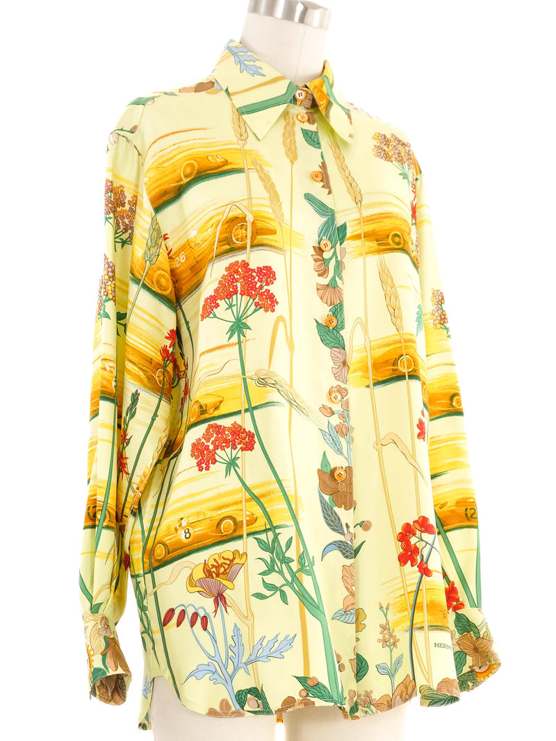 Hermes Les Bolides Silk Top Top arcadeshops.com