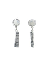 Moschino Silver Comb Earrings Accessory arcadeshops.com