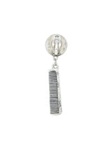 Moschino Silver Comb Earrings Accessory arcadeshops.com