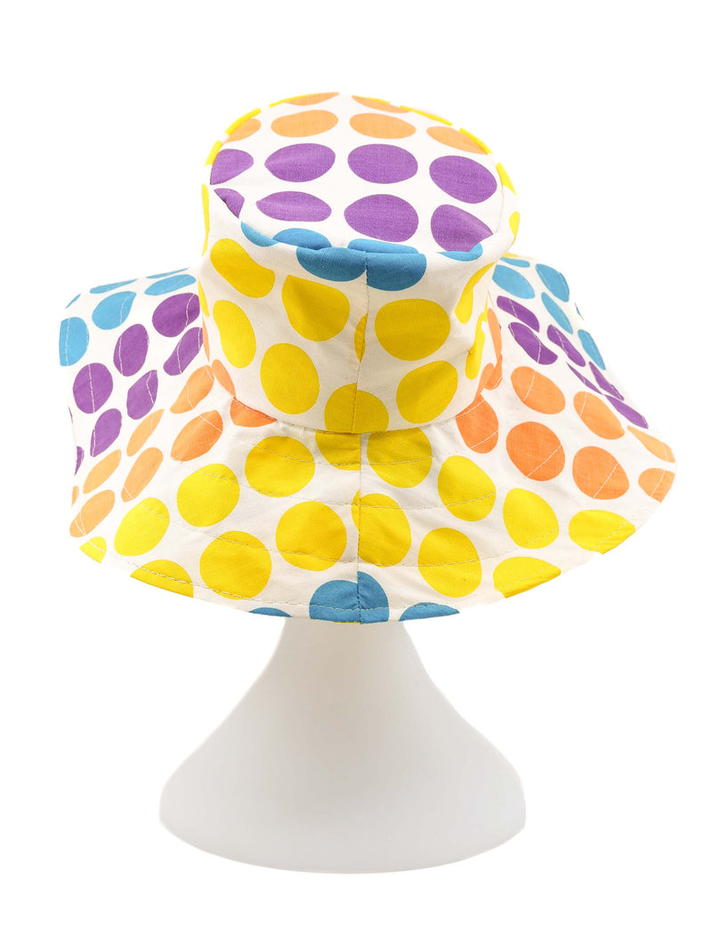 1960s Polka Dot Sun Hat Accessory arcadeshops.com