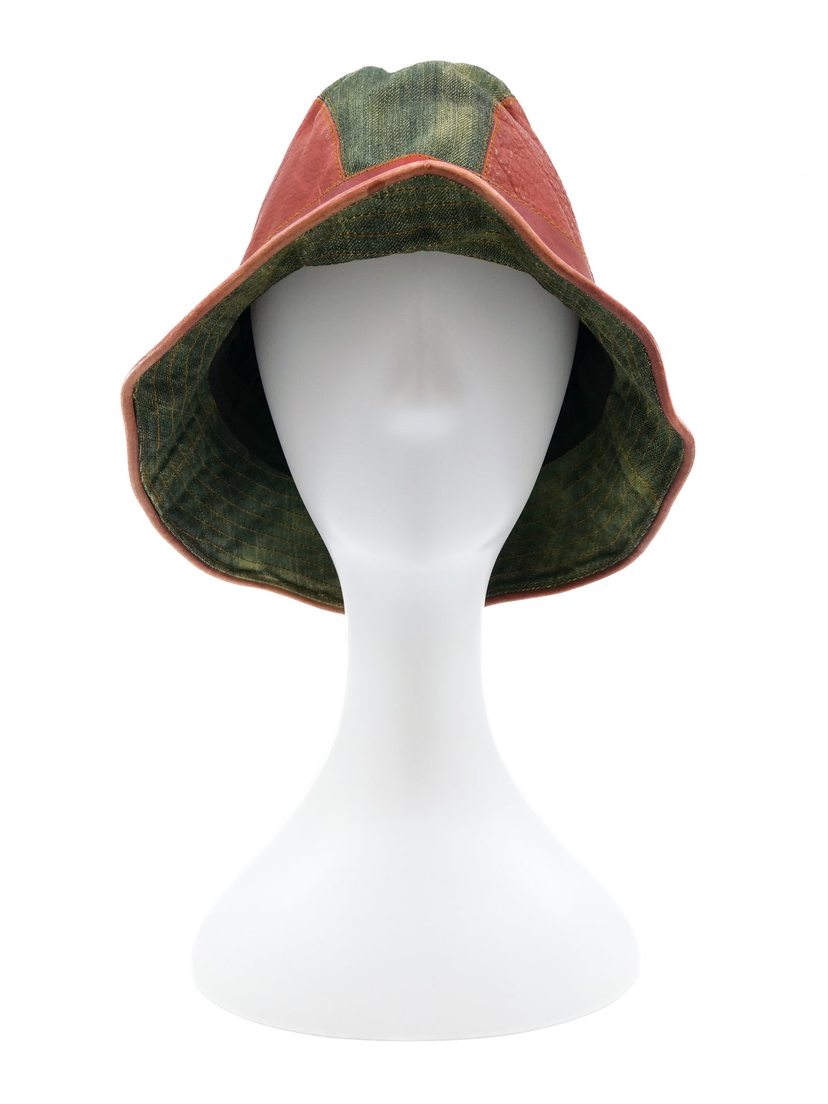 Christian Dior Denim and Leather Bucket Hat