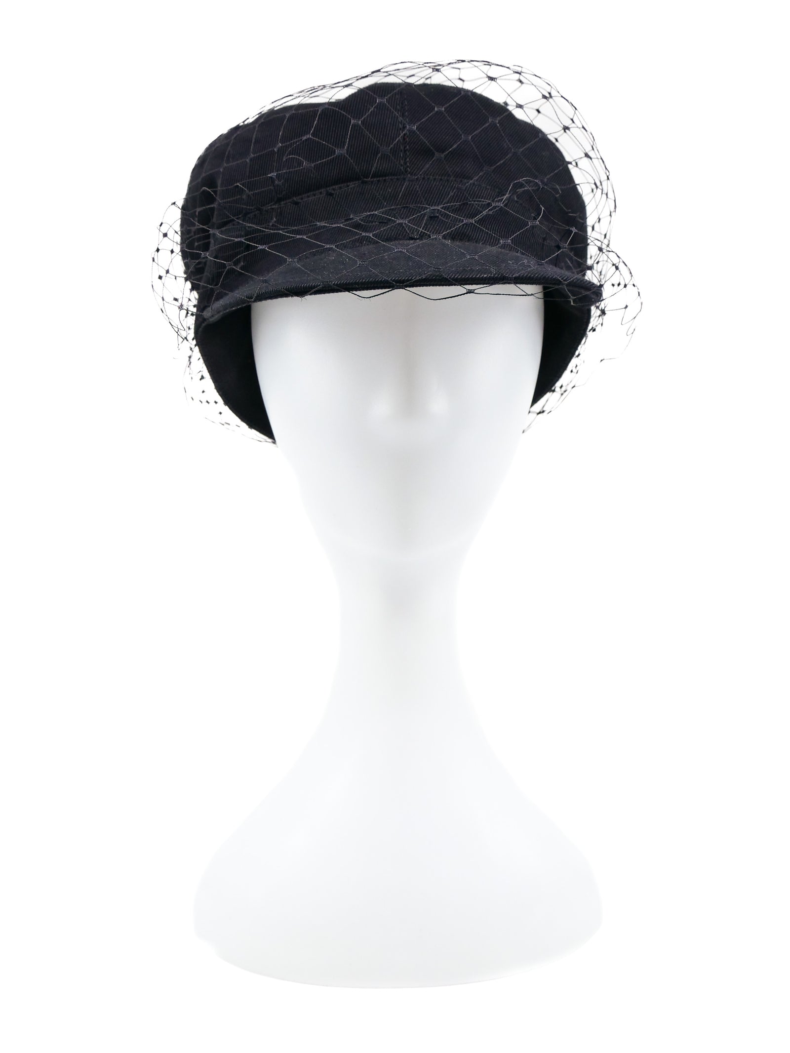 Dior Arty ベレー帽 ブラック Christian Dior Arty Veil Newsboy Cap