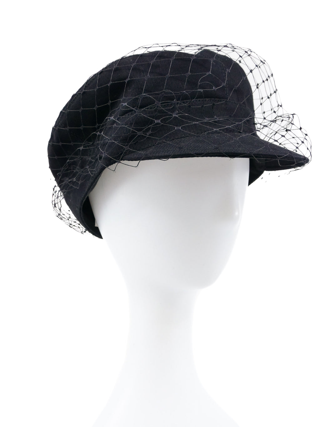 Christian Dior Arty Veil Newsboy Cap