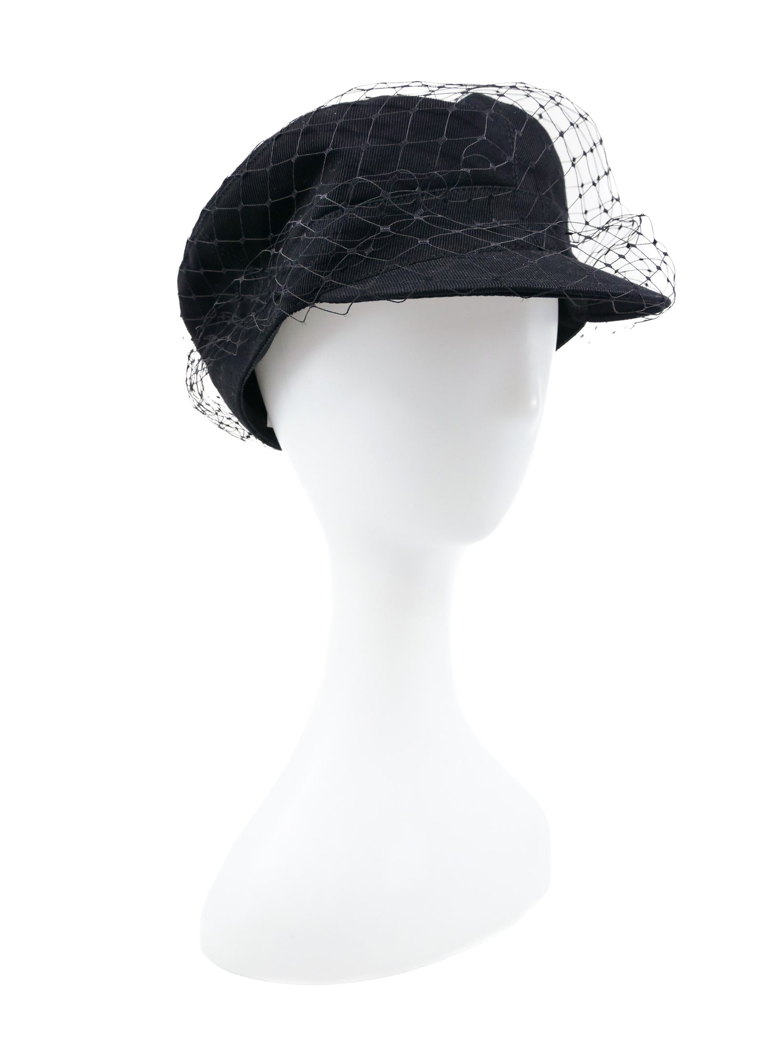 Christian Dior Arty Veil Newsboy Cap