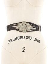Multistrap Rhinestone Emblem Belt Accessory arcadeshops.com