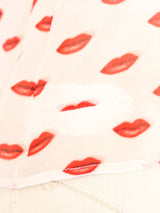 2012 Prada Lip Print Chiffon Top Top arcadeshops.com