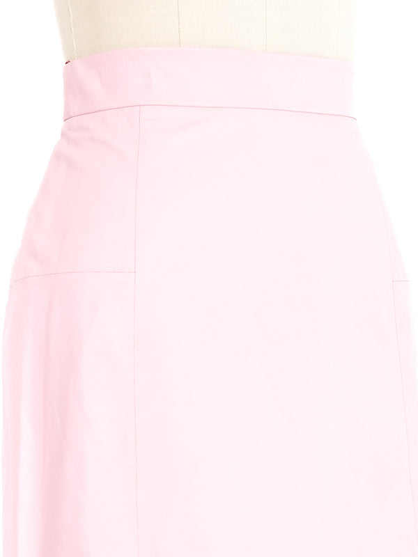 Chanel Pink Lambskin Skirt Bottom arcadeshops.com