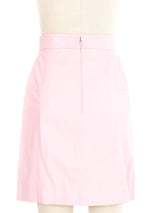 Chanel Pink Lambskin Skirt Bottom arcadeshops.com