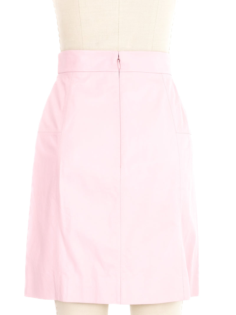Chanel Pink Lambskin Skirt Bottom arcadeshops.com