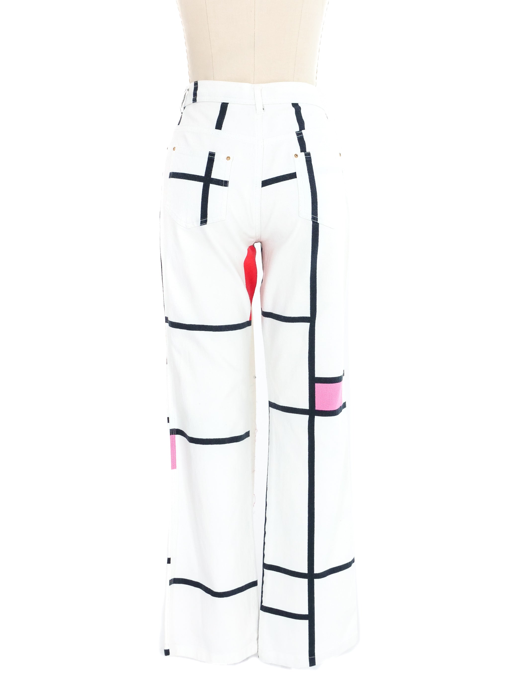 Sonia Rykiel Mondrian Printed Jeans