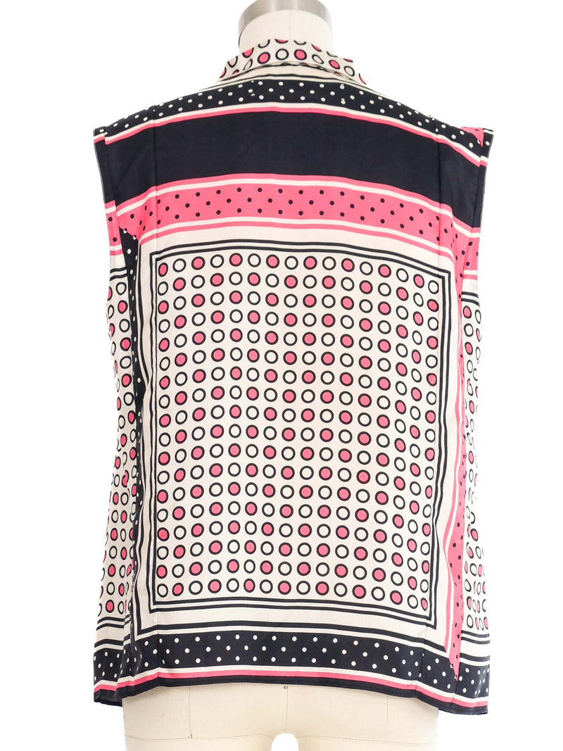 2012 Marni Scarf Printed Sleeveless Top Top arcadeshops.com