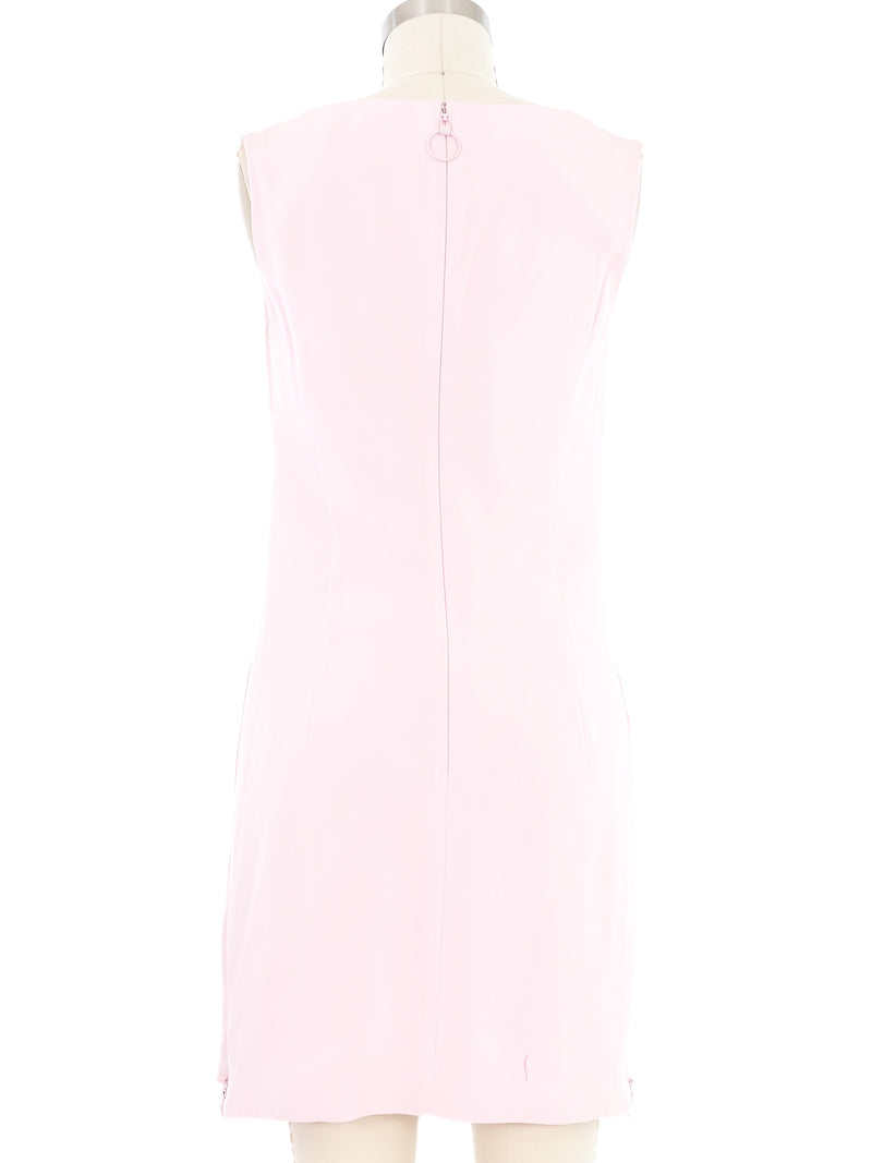 Versace Pink Cowl Neck Mini Dress Dress arcadeshops.com