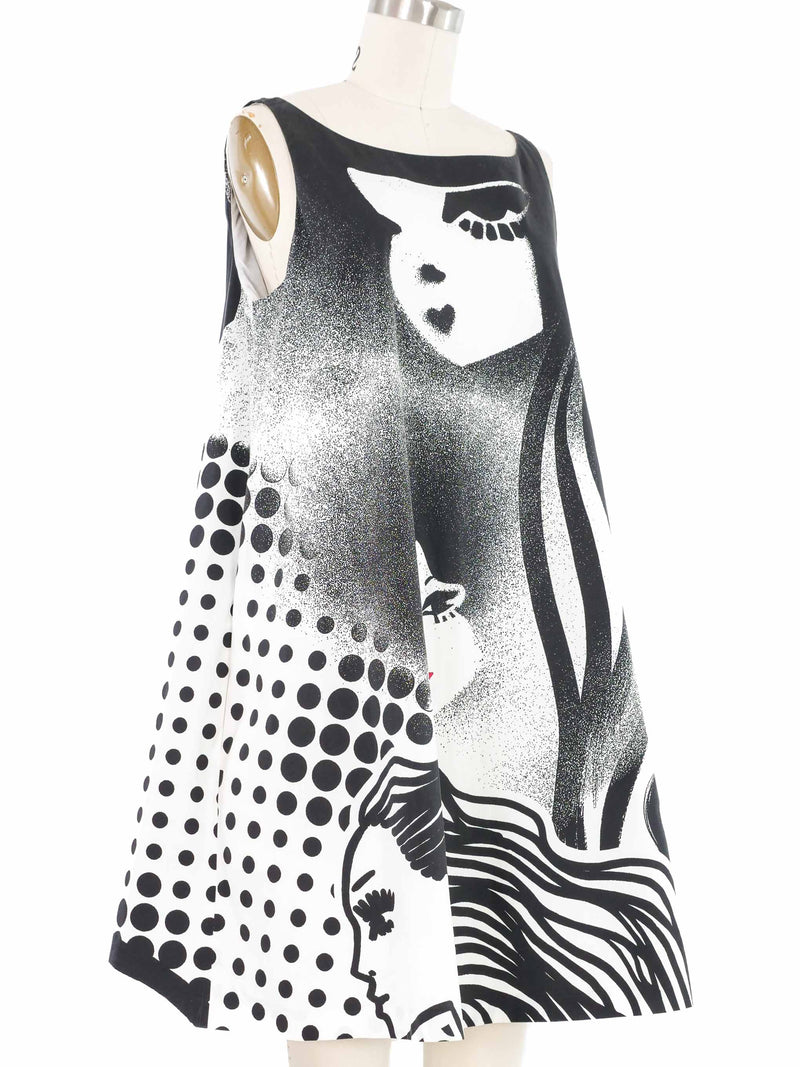 Moschino Graphic Trapeze Dress Dress arcadeshops.com