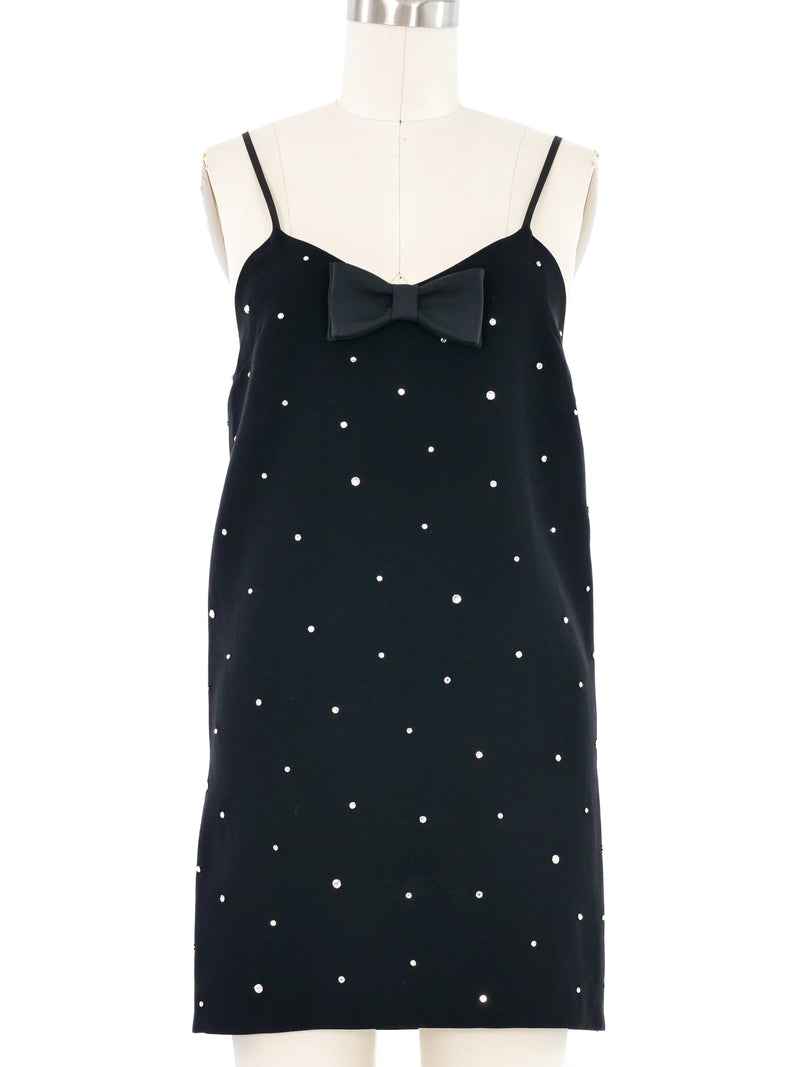 2021 Miu Miu Rhinestone Mini Dress Dress arcadeshops.com