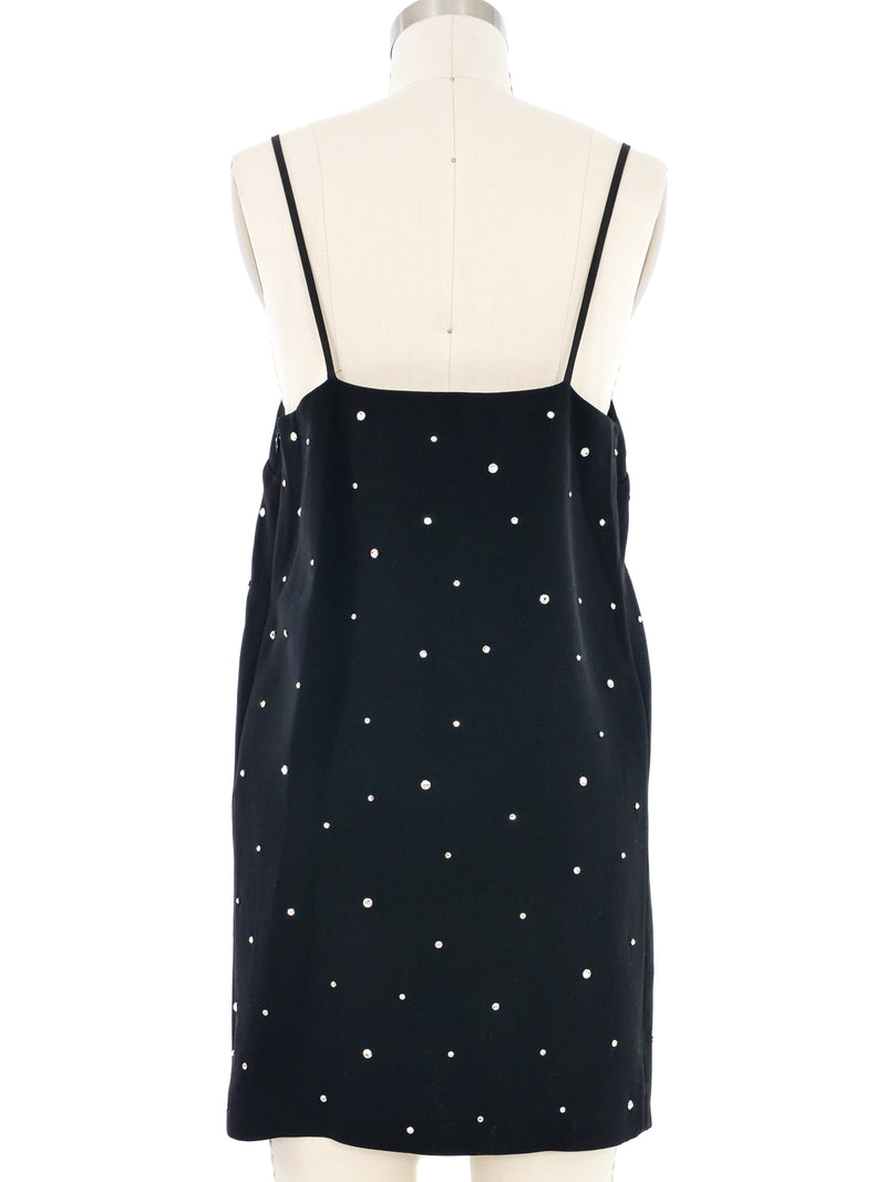 2021 Miu Miu Rhinestone Mini Dress Dress arcadeshops.com
