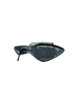 Saint Laurent Luz Crystal Mules, 39.5 Accessory arcadeshops.com