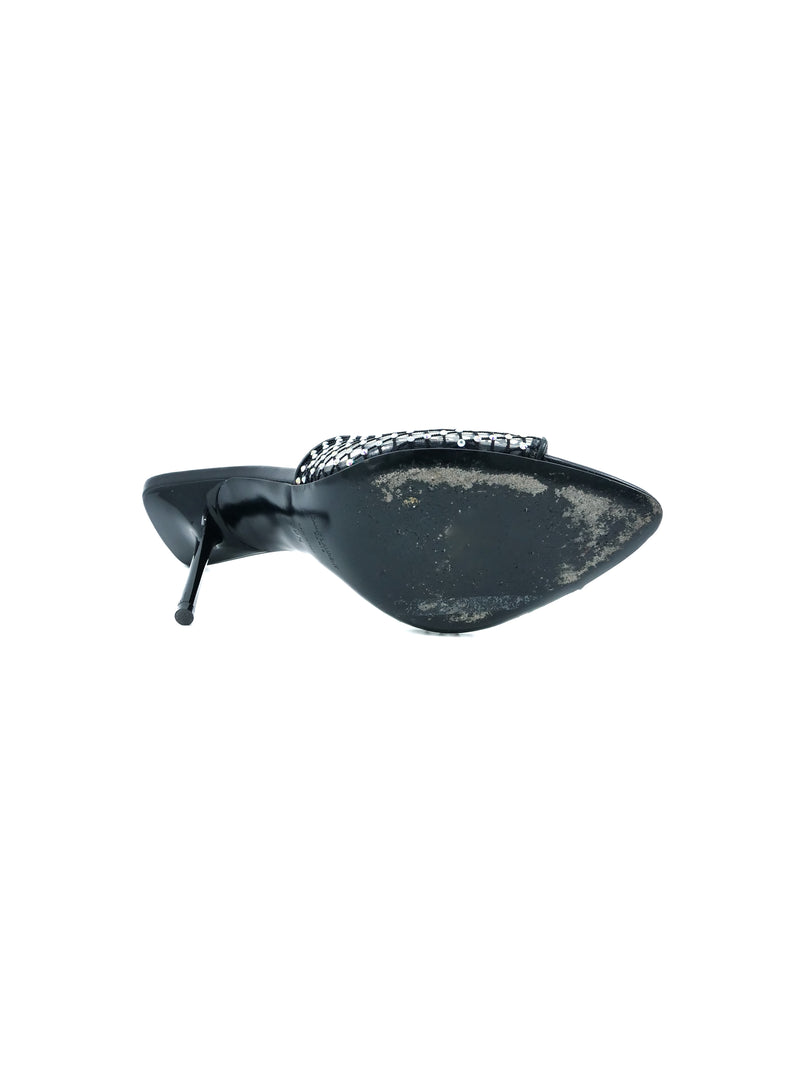 Saint Laurent Luz Crystal Mules, 39.5 Accessory arcadeshops.com