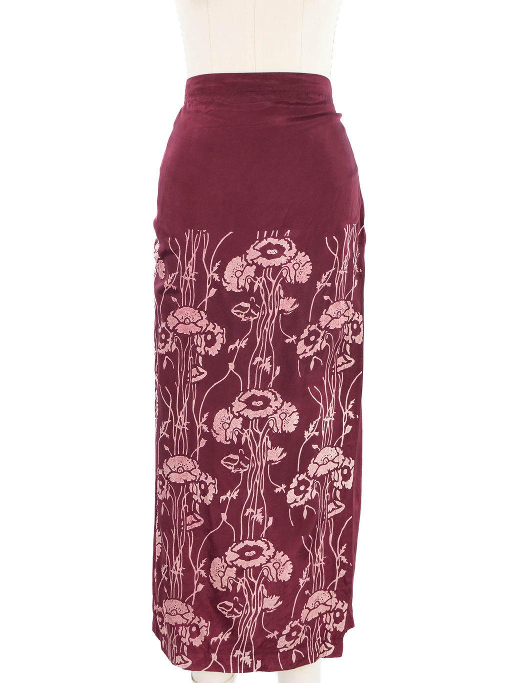 1997 Comme des Garcons Floral Print Wrap Skirt