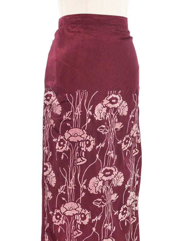1997 Comme des Garcons Floral Print Wrap Skirt Bottom arcadeshops.com