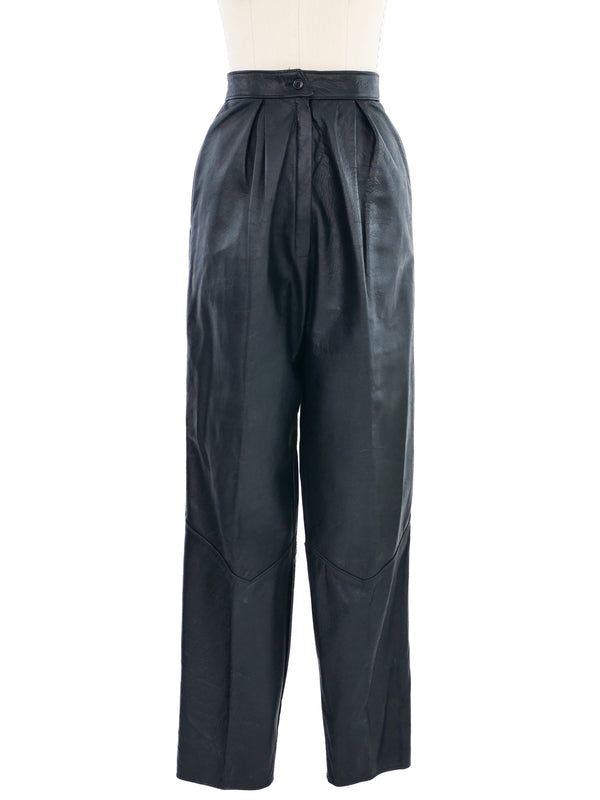 Black Leather Trousers Bottom arcadeshops.com