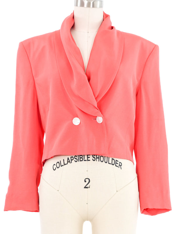 Genny Coral Cropped Jacket Jacket arcadeshops.com