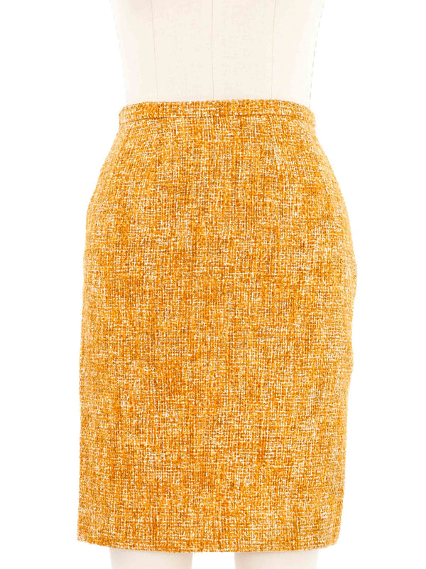 1996 Prada Orange Tweed Skirt Bottom arcadeshops.com
