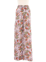 1970s Lavender Floral Duster Ensemble Suit arcadeshops.com