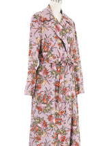 1970s Lavender Floral Duster Ensemble Suit arcadeshops.com