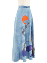 Pieced Pogoda Denim Midi Skirt Bottom arcadeshops.com