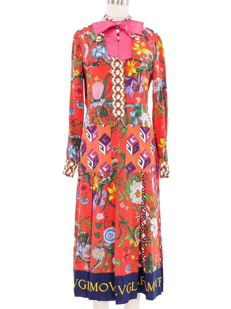 2017 Gucci L'Aveugle Par Amour Shirt Dress Dress arcadeshops.com