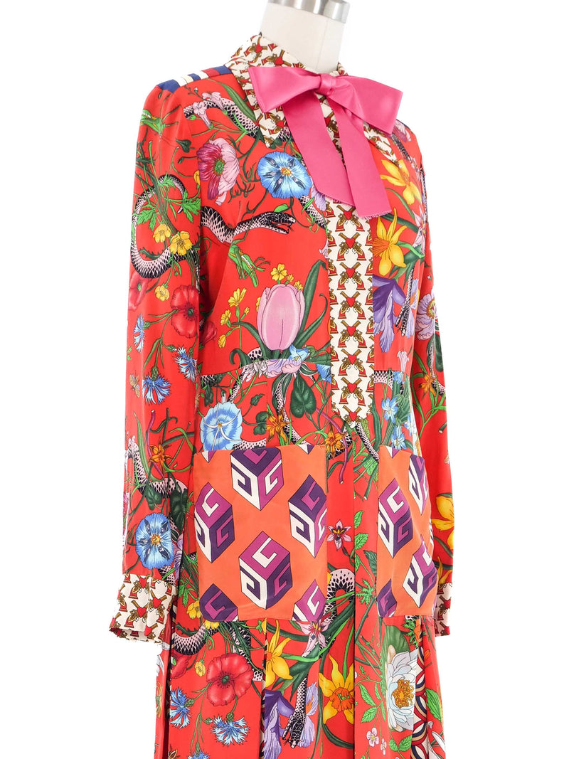 2017 Gucci L'Aveugle Par Amour Shirt Dress Dress arcadeshops.com