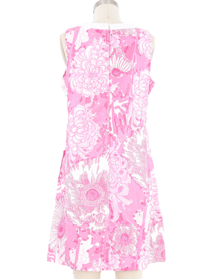1960s Lilly Pulitzer Floral Mini Dress Dress arcadeshops.com