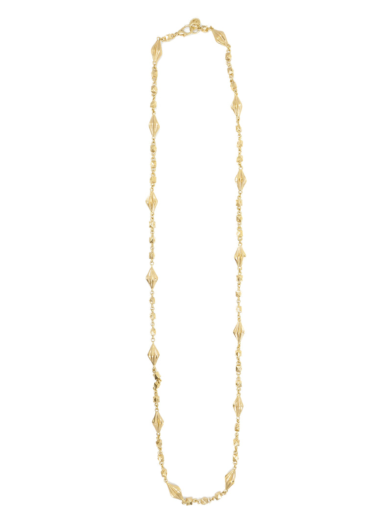 St. John Goldtone Faceted Bead Necklace Accessory arcadeshops.com
