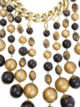 Oversized Bead Fringe Necklace Accessory arcadeshops.com