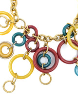 Acrylic Ring Bib Necklace Accessory arcadeshops.com