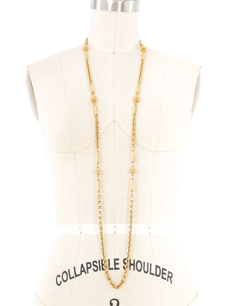 St. John Gold Tone Necklace Accessory arcadeshops.com