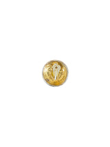 Chanel Patinated Bronze and Pearl Logo Medallion Earrings Accessory arcadeshops.com