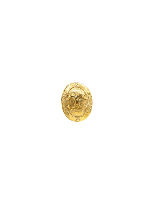 Chanel Oval Logo Earrings Accessory arcadeshops.com