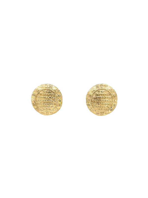 Chanel Allover Logo Earrings Accessory arcadeshops.com