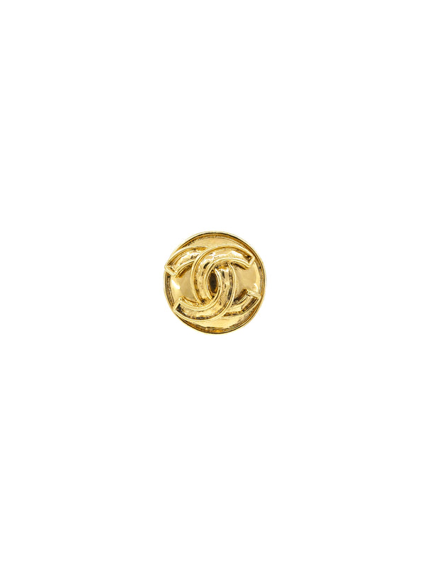 1994 Chanel Oversized Logo Button Earrings Accessory arcadeshops.com