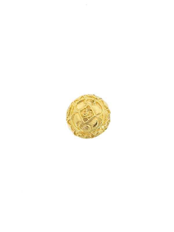 Chanel Baroque Logo Button Earrings Accessory arcadeshops.com