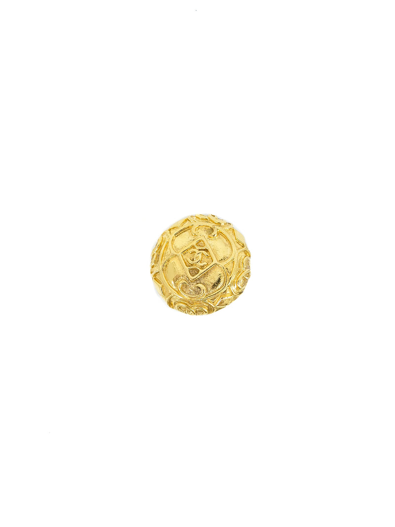Chanel Baroque Logo Button Earrings Accessory arcadeshops.com