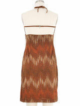 Missoni Sequined Metallic Knit Halter Dress Dress arcadeshops.com