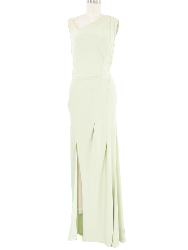 2007 Christian Dior Pale Green Bias Gown Dress arcadeshops.com